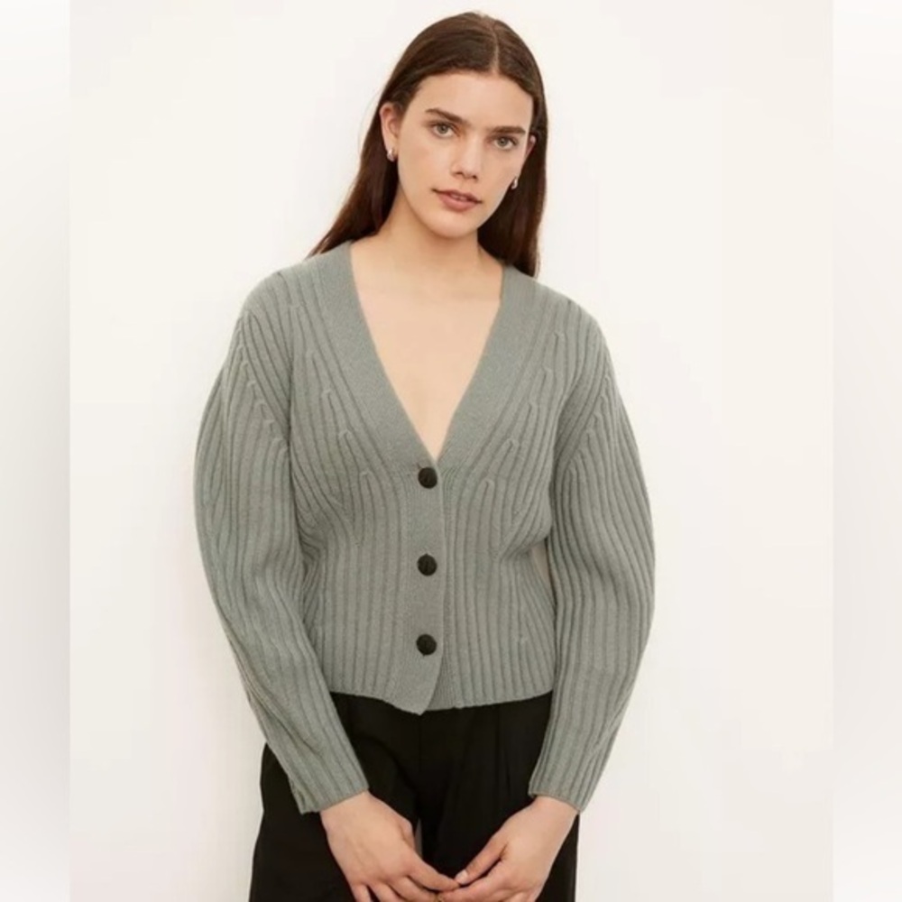 Vince Poet Sleeve Cardigan Cashmere Blend